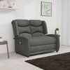 vidaXL Fauteuil de massage inclinable à 2 places gris clair tissu