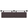 vidaXL T&ecirc;te de lit suspendue Marron fonc&eacute; 190 x 55 x 5 cm tissu