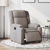 vidaXL Fauteuil inclinable &eacute;lectrique Taupe Tissu