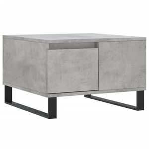 vidaXL Table basse gris b&eacute;ton 55x55x36,5 cm bois d'ing&eacute;nierie