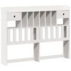 vidaXL Lit biblioth&egrave;que sans matelas blanc 150x200 cm bois pin massif
