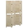 vidaXL Cloison de s&eacute;paration 4 panneaux 140x165 cm Bois de Paulownia