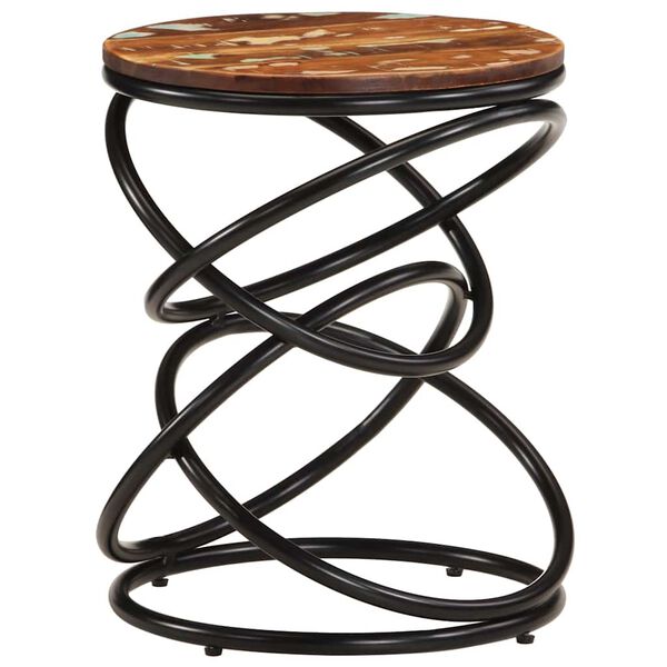 vidaXL Table d'appoint 40x40x52 cm Bois de r&eacute;cup&eacute;ration massif