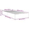 vidaXL Cadre de lit ottoman sans matelas gris clair 100x200 cm tissu