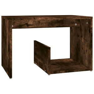 vidaXL Table d'appoint Ch&ecirc;ne fum&eacute; 59x36x38 cm Bois d'ing&eacute;nierie