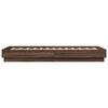 vidaXL Cadre de lit sans matelas ch&ecirc;ne marron 90x190cm bois ing&eacute;nierie