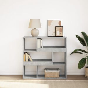 vidaXL Biblioth&egrave;que/S&eacute;parateur de pi&egrave;ce gris b&eacute;ton 100x33x94,5 cm