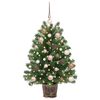 vidaXL Sapin de No&euml;l artificiel avec 150 LED Vert 95 cm PE et PVC
