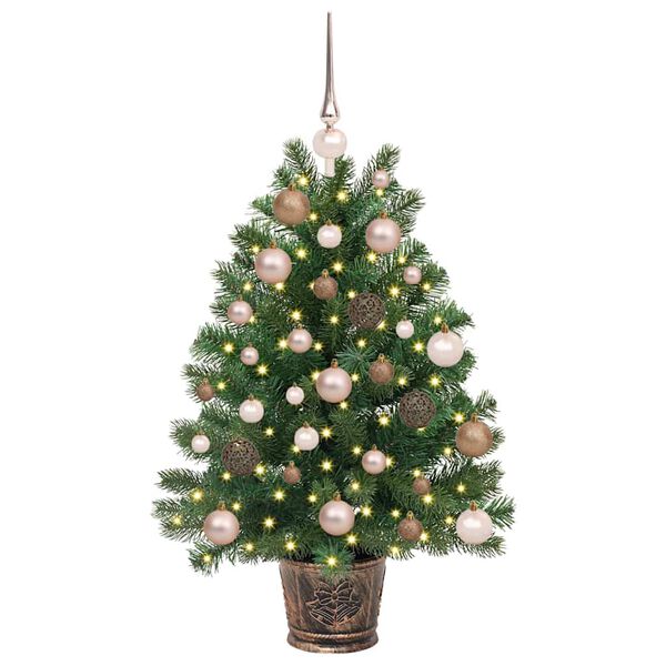 vidaXL Sapin de No&euml;l artificiel avec 150 LED Vert 95 cm PE et PVC
