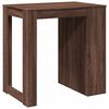vidaXL Table de bar chêne marron 102x70x103,5 cm bois d'ingénierie