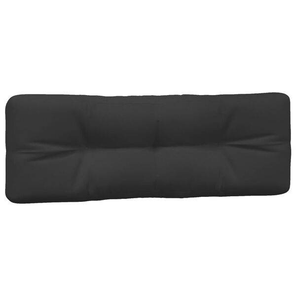 vidaXL Coussins de palette lot de 5 noir tissu