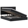 vidaXL Lit avec rangement et matelas Noir 180 x 200 cm Velours