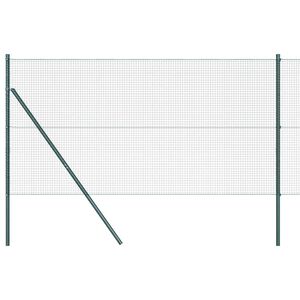 vidaXL Cl&ocirc;ture en fils soud&eacute;s pour fixation au sol 50 x 1,4 m Vert