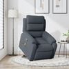 vidaXL Fauteuil de massage inclinable Gris fonc&eacute; Velours