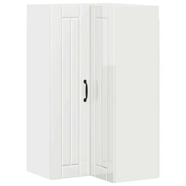 vidaXL Armoire de cuisine Blanc brillant 57 x 57 x 100 cm