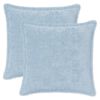 vidaXL Housse de coussin 2 pc HOUTEN Bleu clair 40 x 40 cm