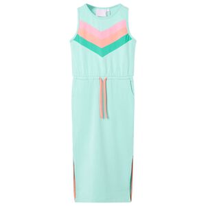 Robe pour enfants avec cordon de serrage menthe claire 116