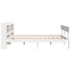 vidaXL Cadre de lit sans matelas blanc 120x190 cm bois de pin massif