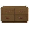 vidaXL Table basse Marron miel 80x80x45 cm Bois massif de pin