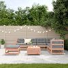 vidaXL Salon de jardin 8 pcs avec coussins bois massif douglas