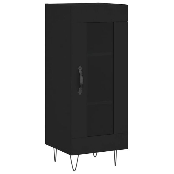 vidaXL Buffet Noir 34,5x34x90 cm Bois d'ing&eacute;nierie