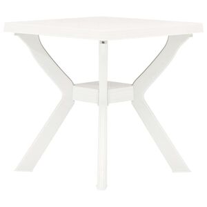 vidaXL Table de bistro Blanc 70x70x72 cm Plastique
