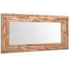 vidaXL Miroir d&eacute;coratif Teck 120x60 cm Rectangulaire