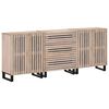 vidaXL Buffets 3 pcs 60x34x75 cm bois massif de manguier