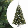 vidaXL Sapin de No&euml;l artificiel avec boules 120 cm 150 LED Blanc chaud
