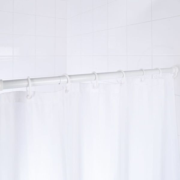 RIDDER Tringle de rideau de douche télescopique 110-245 cm Blanc 55101