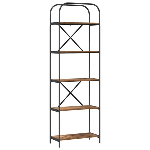 vidaXL &Eacute;tag&egrave;re Bois ancien 60 x 30 x 183 cm Bois d'ing&eacute;nierie