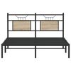 vidaXL Cadre de lit sans matelas chêne sonoma 137x190 cm