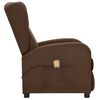vidaXL Fauteuil de massage Marron Tissu