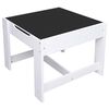 vidaXL Table pour enfants avec 2 chaises Blanc MDF