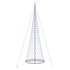 vidaXL Arbre de Noël LED Bleu 138,5 x 138,5 x 399 cm Métal