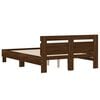 vidaXL Cadre de lit sans matelas ch&ecirc;ne marron 120x190 cm