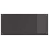 vidaXL Protection de cuisine Gris foncé 110 x 50 x 0,6 cm verre trempé