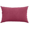 vidaXL Coussins de canapé 2 pcs Rouge bordeaux 50 x 30 cm
