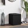 vidaXL Banc de rangement noir 42x42x45 cm bois d'ing&eacute;nierie