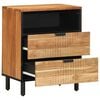 vidaXL Armoire de lit Marron 50 x 33 x 62 cm Bois d'Acacia Massif
