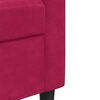 vidaXL Canap&eacute; &agrave; 3 places Rouge bordeaux 180 cm Velours