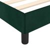 vidaXL Cadre de lit sans matelas vert foncé 120x190 cm velours