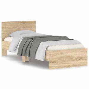 vidaXL Cadre de lit sans matelas avec t&ecirc;te de lit 90x200 cm