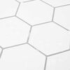 vidaXL Carreau hexagonal 10 pcs Blanc gris 30 x 30 cm