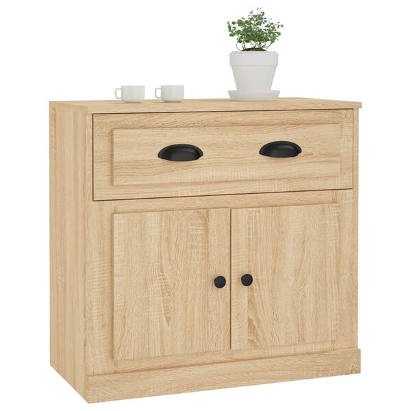 vidaXL Buffet ch&ecirc;ne sonoma 70x35,5x67,5 cm bois d'ing&eacute;nierie