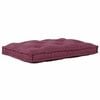 vidaXL Coussin de canap&eacute; sur palette Marron 120 x 80 x 12 cm Tissu