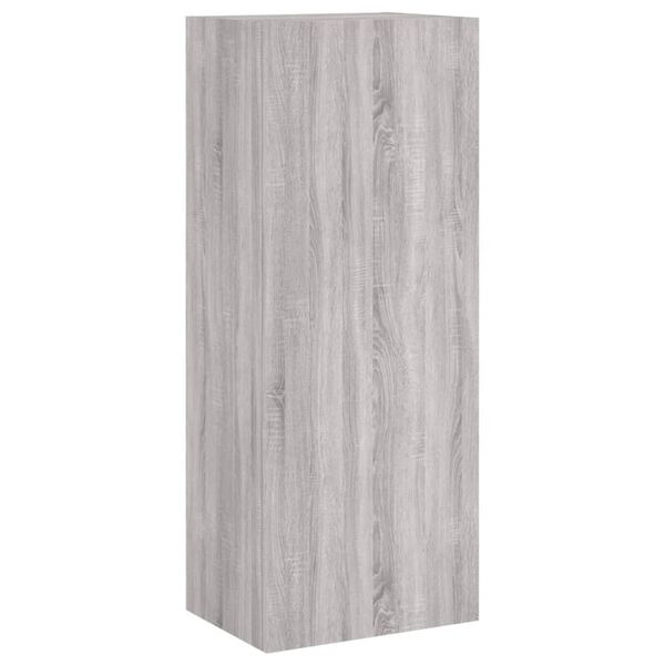 vidaXL Meuble TV mural sonoma gris 40,5x30x102 cm bois d'ing&eacute;nierie