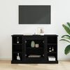 vidaXL Buffet Ch&ecirc;ne noir 100 x 35,5 x 60 cm Bois d'ing&eacute;nierie