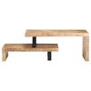 vidaXL Ensemble de table basse 2 pcs Bois de manguier massif