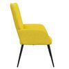 vidaXL Chaise de relaxation Jaune moutarde Tissu